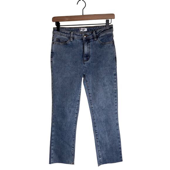 CHANEL Denim - CHANEL women’s raw hem classic denim straight leg jeans S